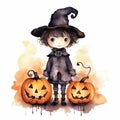 Carved Pumpkin Illustration Background Royalty Free Stock Photo