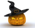 Carved pumpkin Jacko Lantern Royalty Free Stock Photo