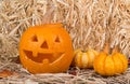 Carved Pumpkin Royalty Free Stock Photo