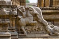 Carved staircase of Airavatesvara Temple, Darasuram, near Kumbakonam, Tamil Nadu, India.