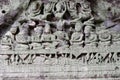 Carved statues, Beng Mealea Temple, Cambodia Royalty Free Stock Photo