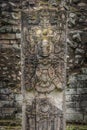 Carved Stella in Mayan Ruins - Copan Archaeological Site, Honduras Royalty Free Stock Photo