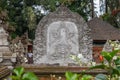 Carved stone at Balinese Hindu Temple Pura Tirta Empul, Tampaksiring, Bali, Indonesia.