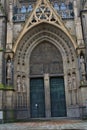 Carved stone Church entrance Royalty Free Stock Photo