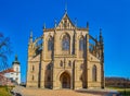 The portal of  St Barbara Cathedral, Kutna Hora, Czech Republic Royalty Free Stock Photo