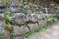 Carved stone figures of Rakan at Otagi nenbutsu-ji Temple in Ara