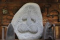 Carved stone with the Idol of Tara, representation of the goddess of fertility, Tenerife, Canary Islands, Spain