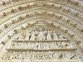 Carved Stone Lintel On A Church Door Royalty Free Stock Photo