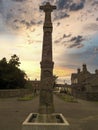 Carved stone monument in Gorey