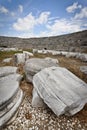 Carved Stone in Ruins at Perga Royalty Free Stock Photo