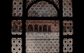 Carved Stone screens - Mughal architecture Royalty Free Stock Photo