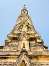 Carved stupa at Oudong mountain temple complex in Cambodia