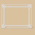 Carved vintage frame made of paper