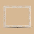 Carved vintage frame made of paper