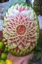 Carved watermelon