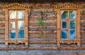 Carved wooden architraves of monastic house, Holy Trinity Convent, Murom Royalty Free Stock Photo