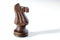 Carved Wooden Knight Chess Piece in Profile