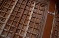 A carved wooden door in Stone Town in Zanzibar