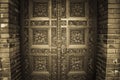 Carved wooden doors Royalty Free Stock Photo