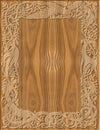 Carved wooden frame celtic style