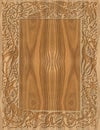 Carved wooden frame celtic style