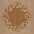 Carved wooden frame celtic style