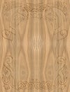 Carved wooden frame celtic style