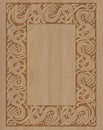 Carved wooden frame celtic style