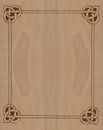 Carved wooden frame celtic style