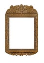 Carved Wooden Frame for picture or portrait Royalty Free Stock Photo