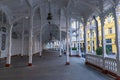 Carved wooden Market Colonnade