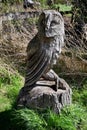 Carved Wooden Owl, Oxburgh Hall, Oxborough, Norfolk, England, UK Royalty Free Stock Photo