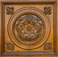Carved wooden pattern