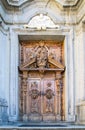 Carved wooden portal Royalty Free Stock Photo