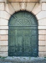 Carved wooden portal Royalty Free Stock Photo