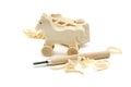 Carved Wooden Toys Royalty Free Stock Photo