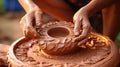 Carving clay for make earthenware