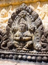 Carving detail on a stupa at Oudong mountain temple complex in Cambodia