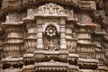 Carving details on the outer wall of Jhulta Minara, Ahmedabad, Gujarat Royalty Free Stock Photo