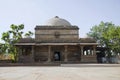 Carving details on the outer wall of a Masjid near Dada Hari stepwell, Asarwa, Ahmedabad, Gujarat, India