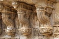 Carving details on the outer wall of Sai Masjid , Ahmedabad, Gujarat, India