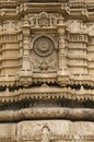 Carving details of a pillar of Sahar ki masjid. UNESCO protected Champaner - Pavagadh Archaeological Park, Gujarat, India Royalty Free Stock Photo