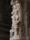 Carving of Hindu God Shree Krishna on the pillar of Vitthala temple at Hampi