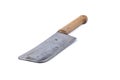 Carving knife for meat or machete isolated on white Royalty Free Stock Photo