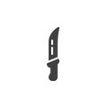 Carving knife vector icon