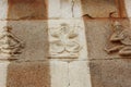 carving of musicians and dancer on the wall of Gomateshwara temple, Vindhyagiri, Shravanbelgola