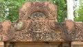 Narashima clawing hiranyakasipu at banteay srei, angkor