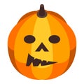 Carving pumpkin icon, isometric style