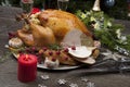 Carving Rustic Style Christmas Turkey