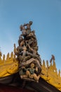 Carving at Shwezigon Pagoda , Bagan in Myanmar (Burmar) Royalty Free Stock Photo